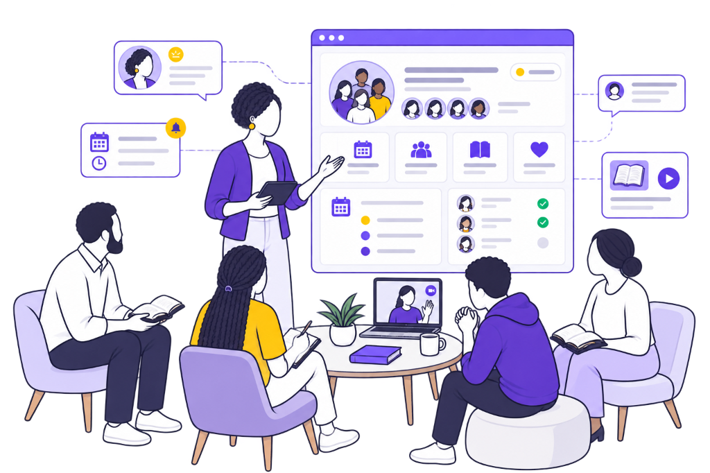 Churchtell Small Groups, Cell Fellowships & Ministry Teams — Leader Oversight, Bible Study Resources, and Community Connection